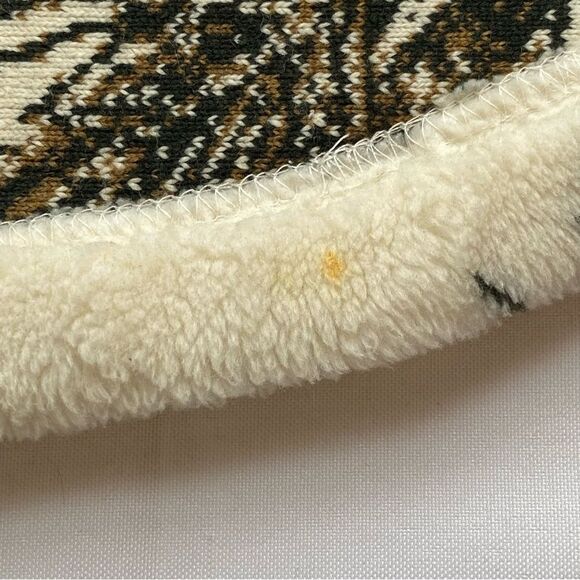 Rare Vintage Mazmania Ivory Pinecone Fleece Jacket Size Medium/ Large - Picture 11 of 16